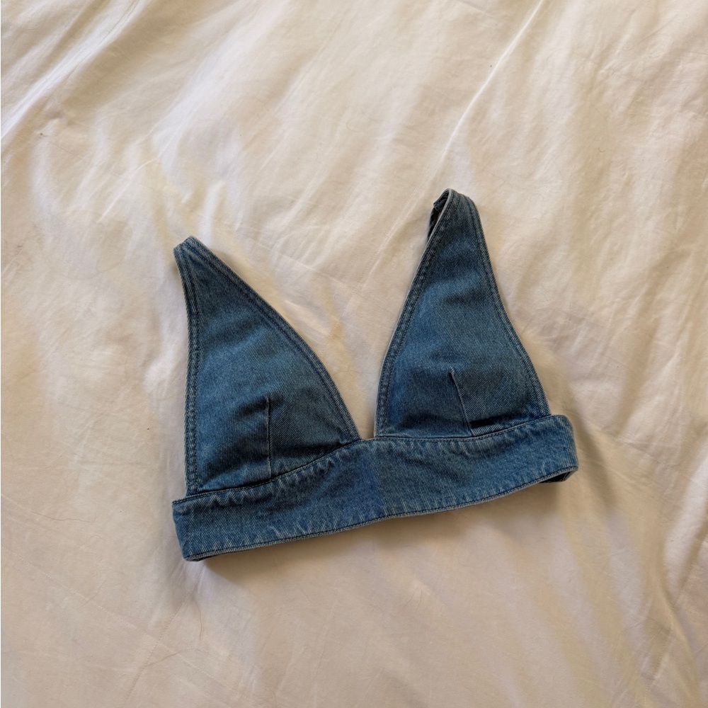 Blue Denim Bralette